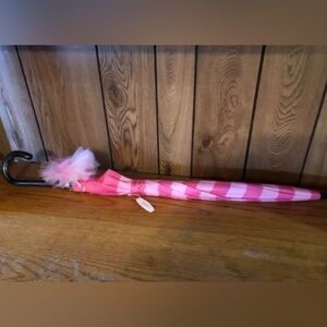 Victoria's Secret Pink and White Umbrella